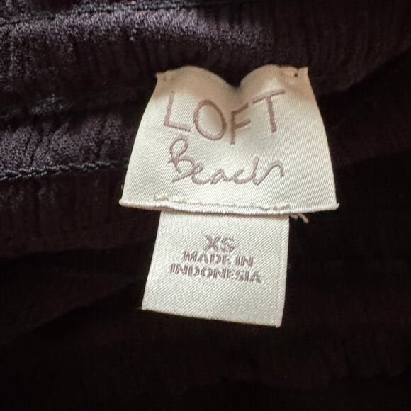 Loft Beach Midi Dress Sundress Tie Strap Breezy Minimalist Coastal Womens XS - Picture 2 of 5